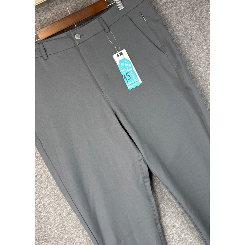 NWT &Collar Athletic‎ Performance Pants Mens 38x29 Gray Stretch Recycled Tech